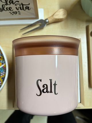 Barattolo ermetico Salt oro e rosa