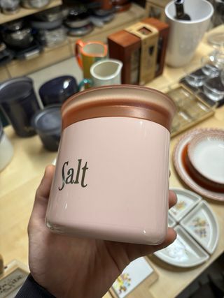 Barattolo ermetico Salt oro e rosa