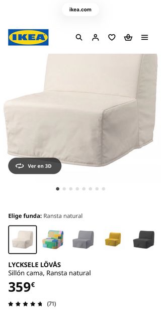 Sofá-cama NUEVO!Precio en tienda 359€! Y MONTADO!!