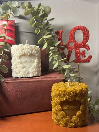 Velas Decorativas Corazón Love