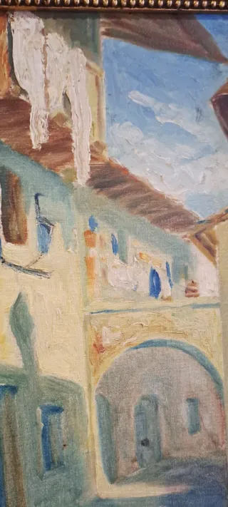 Cuadro oleo antiguo inglés firmado