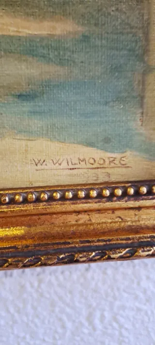 Cuadro oleo antiguo inglés firmado