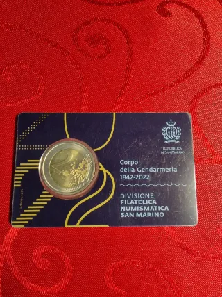 2€ Coincard San Marino 2022 Gendarmeria