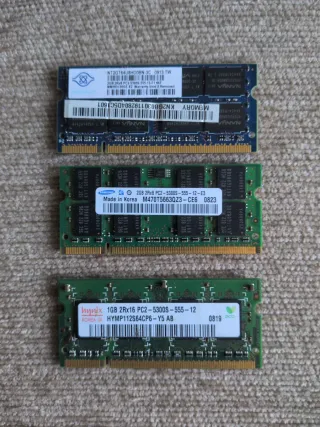 Lote 3 Memorias RAM DDR2 Hynix Samsung