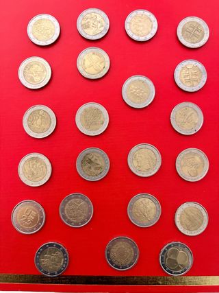 Lote de monedas de 2 euros