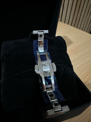 Seiko Mod Nautilus Open Heart Negro/Plata