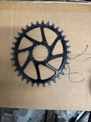 Plato Bici Ovalado 34 Dientes Negro ABSOLUTE BLACK