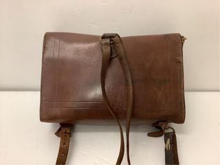 Antigua Cartera Escolar Piel