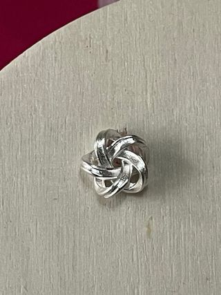 Pendientes nudo plata