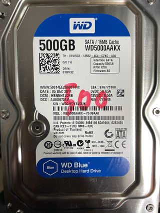 Disco Duro WD 500GB SATA