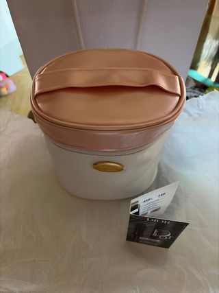 Neceser bombonera Dior rosa y blanco