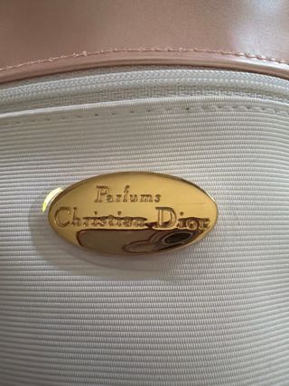 Neceser bombonera Dior rosa y blanco