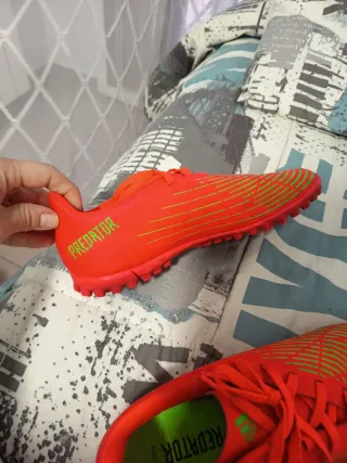 Botas de fútbol Adidas Naranja y Verde
