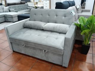 Sofá Cama Gris 132cm