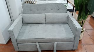 Sofá Cama Gris 132cm