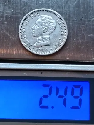 Moneda 50 céntimos 1904*1*0 Plata