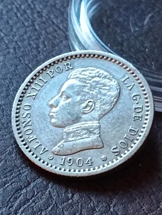 Moneda 50 céntimos 1904*1*0 Plata