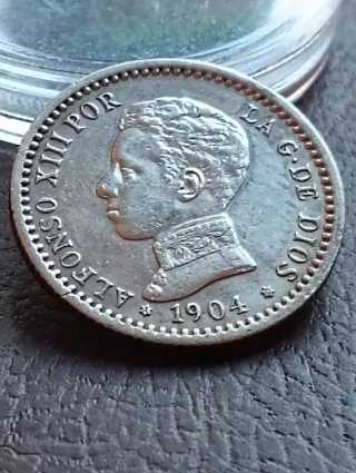 Moneda 50 céntimos 1904*1*0 Plata