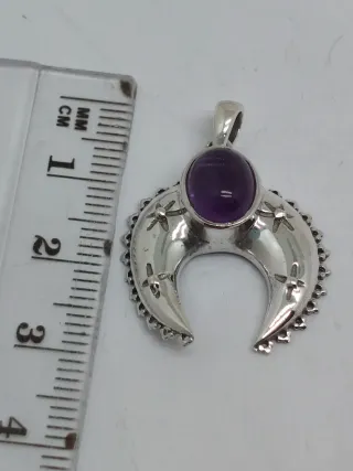 Colgante Plata 925 y Amatista Luna
