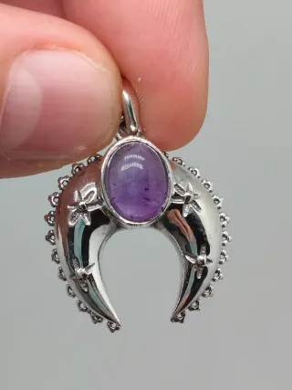 Colgante Plata 925 y Amatista Luna