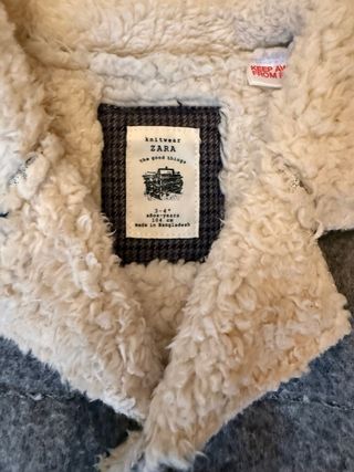 Abrigo Zara T. 3-4 años