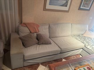 Divano Chaise Longue IKEA Beige/Grigio