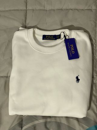 Sudadera Polo Ralph Lauren Blanca Talla S