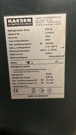 Secador Kaeser TCH 33