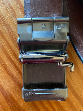 Cinturón Polo Marrón y Dorado