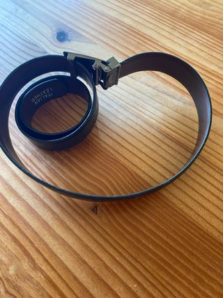 Cinturón Polo Marrón y Dorado