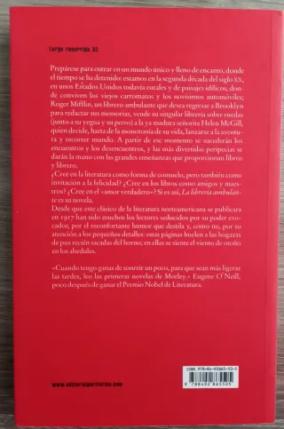 Libro "La biblioteca ambulante".