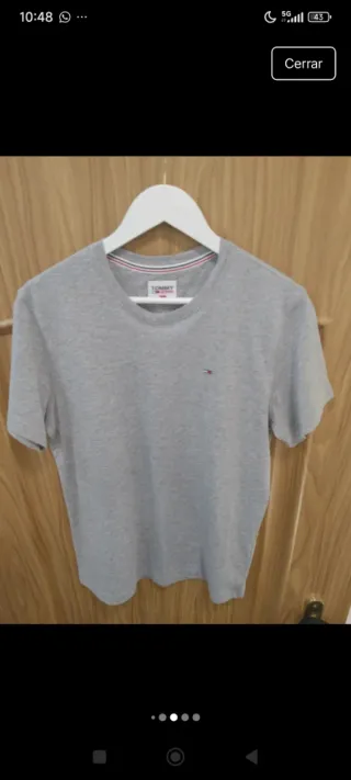 Camiseta Tommy Jeans Gris Talla S