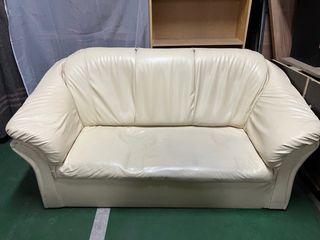 X2 Conjunto 3 sofás de piel. 1/2/3plazas (6 Total)