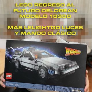 Lego DeLorean 10300 Regreso al Futuro + Luces