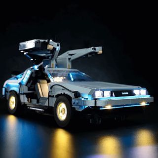 Lego DeLorean 10300 Regreso al Futuro + Luces