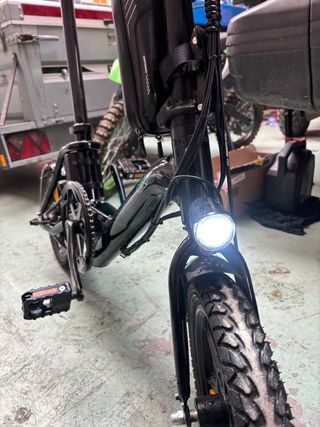 Bicicleta Eléctrica Plegable Negra