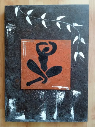 Conjunto 3 Cuadros Abstractos Tribales