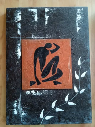 Conjunto 3 Cuadros Abstractos Tribales