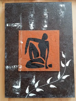 Conjunto 3 Cuadros Abstractos Tribales