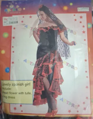 Disfraz Sevillana ARTPRO Talla Única