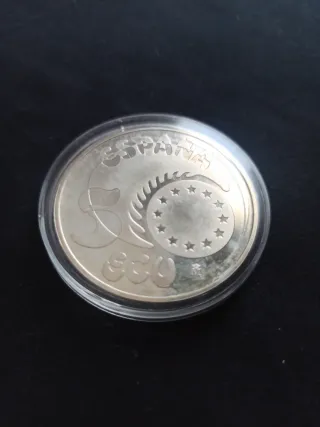 Moneda Plata España 5 ECU 1989 1 Onza
