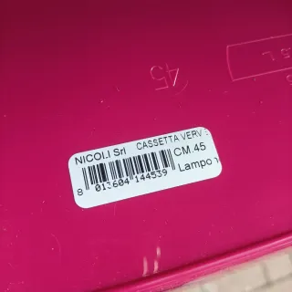 Set 2 Vasi Balconette Rosa e Nero