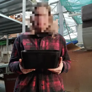 Set 2 Vasi Balconette Rosa e Nero