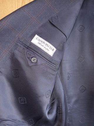 Americana Canova's Club azul cuadros