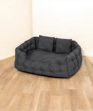 Cama para mascotas gris