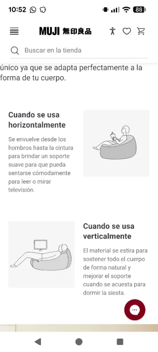 Puf - Puff Muji gris