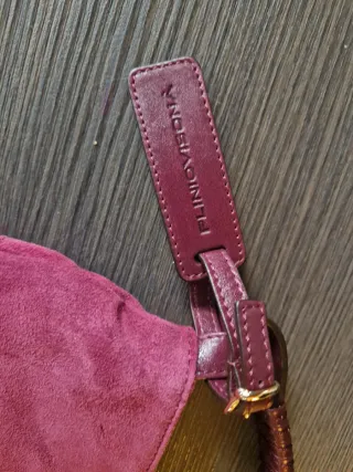 Borsa Plinio Visona viola scamosciata