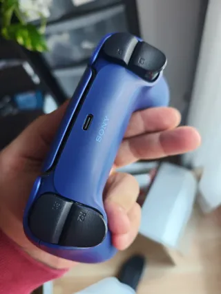 Mando PS5 Croma Azul + Joysticks Antidrift