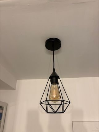 Lámpara de techo colgante negra