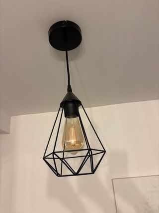 Lámpara de techo colgante negra